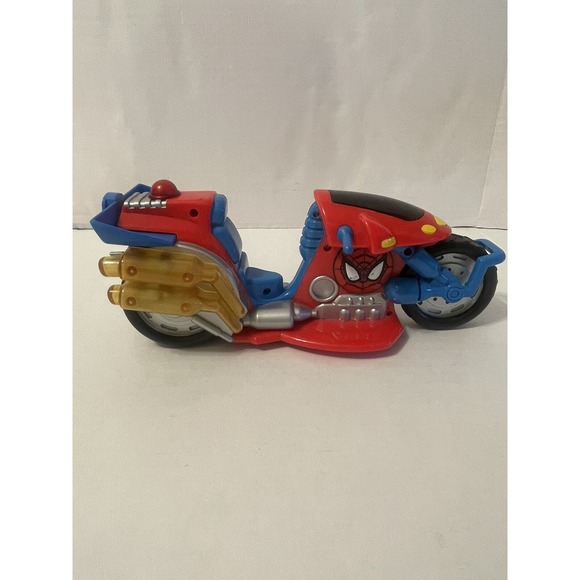 Spiderman-& Friends-Web Cycle‎ Racer Playwell-2002 lights an sound - Picture 3 of 5